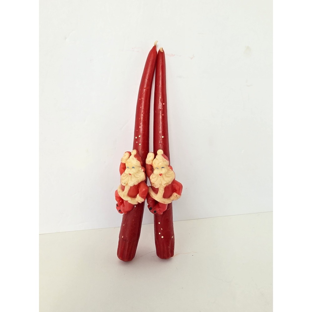Vintage Christmas candle Santa Claus taper - Picture 1 of 2